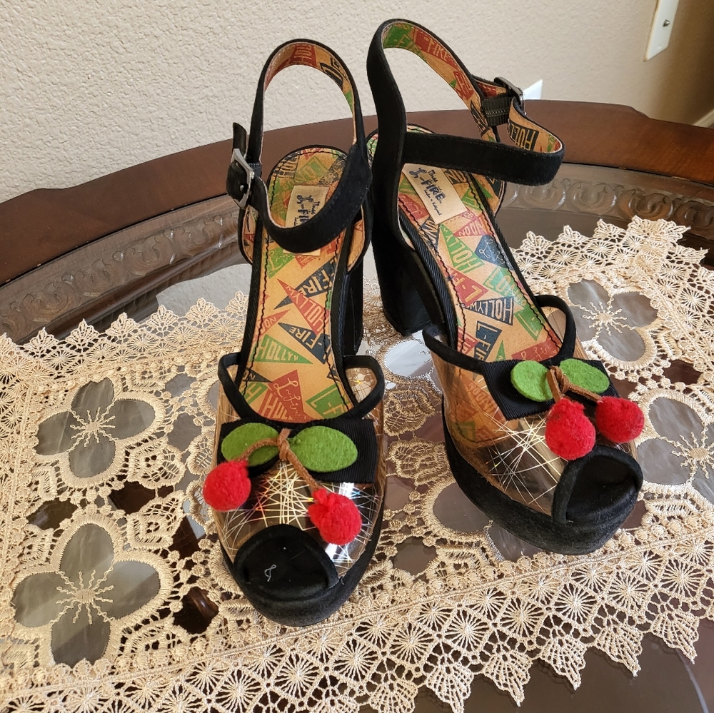 Miss L Fire cherry platforms